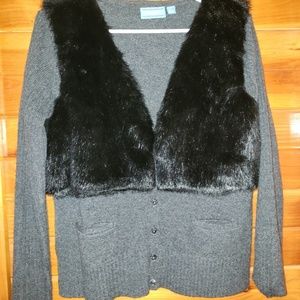 Black and gray sweater Large